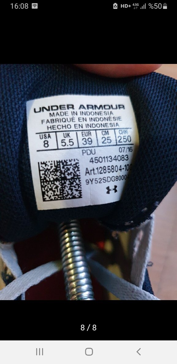 under armour unisex 39.5 - Görsel 3