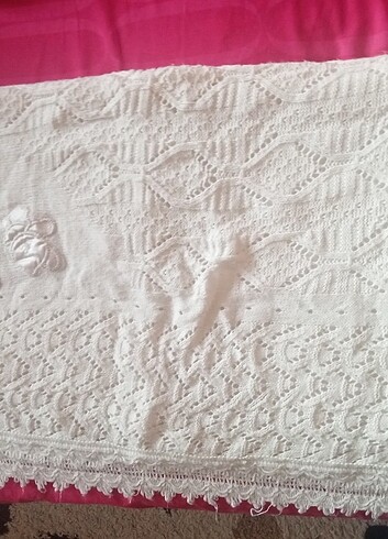 El örgüsü yün Bebek battaniye  - Görsel 2