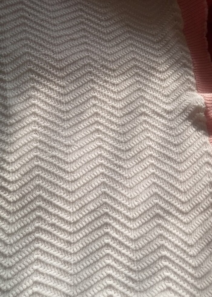 El örgüsü yün bebek battaniye  - Görsel 4