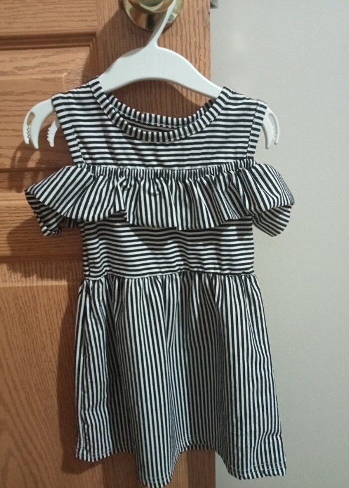 2-3 yaş 2 adet kız çocuk elbise  - Görsel 4