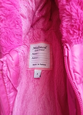 Midimod kapitone kız bebek mont - Görsel 6