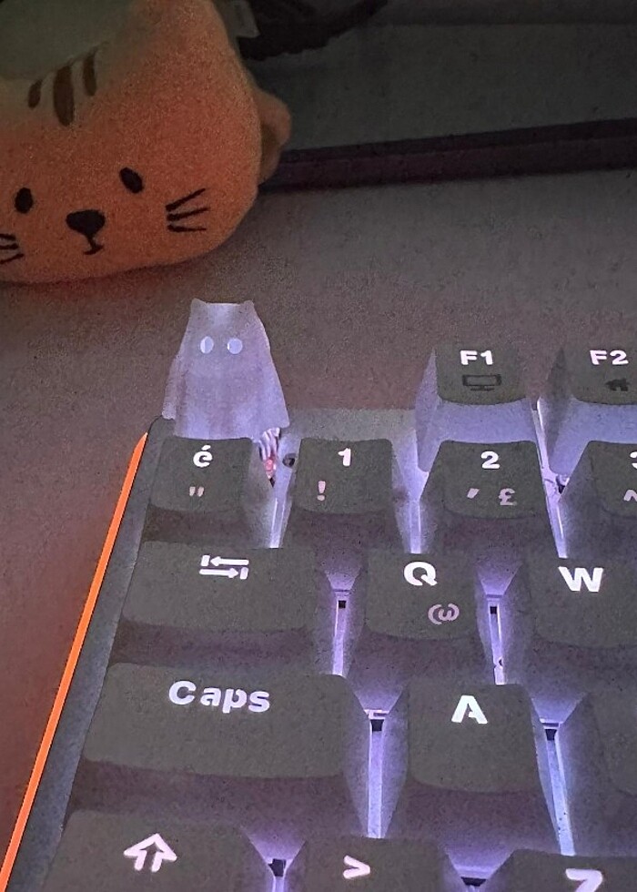 Sevimli hayalet klavye tuşu - Görsel 3