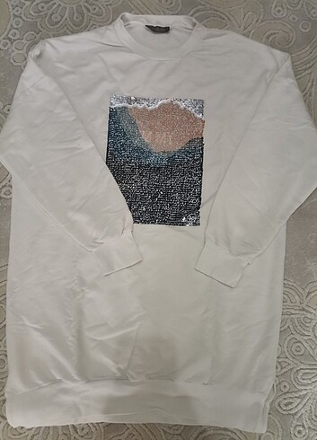 Kadın uzun sweatshirt 