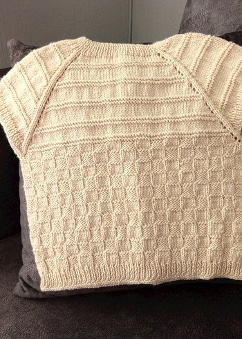 Kız Çocuk Bej Kısa Kollu Örgü Hırka - Görsel 3