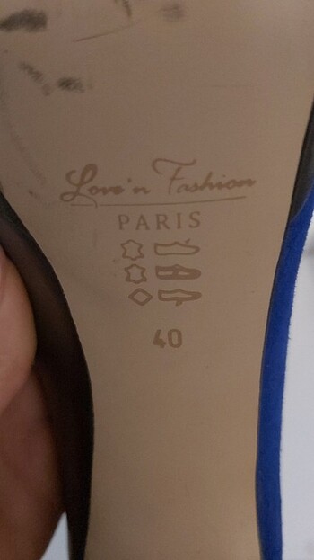40 Beden lacivert Renk Love'n Fashion Paris Deri Topuklu Ayakkabı