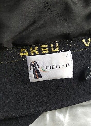 m Beden siyah Renk Yün kaban, anne pardesüsü