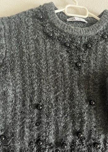 Zara kazak siyah boncuklu - Görsel 4