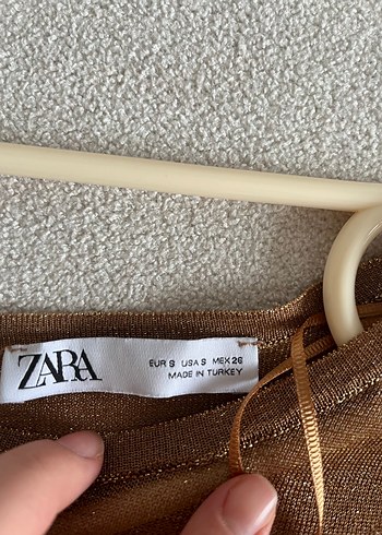 Bej Renkli Fırfırlı Uzun Kollu Bluz - Görsel 2