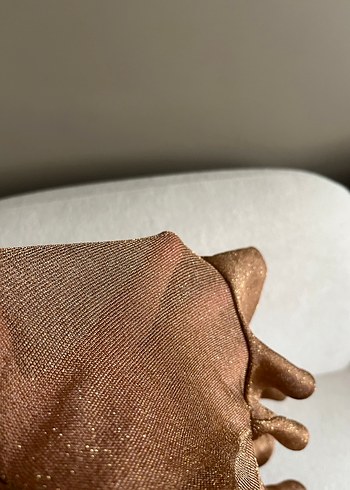 Bej Renkli Fırfırlı Uzun Kollu Bluz - Görsel 3