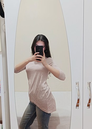 Simli tunik bluz - Görsel 2