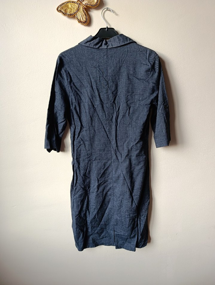 koton denim gömlek elbise - Görsel 3