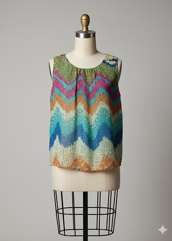 Sistina Çok Renkli  Bohem Bluz - Görsel 4