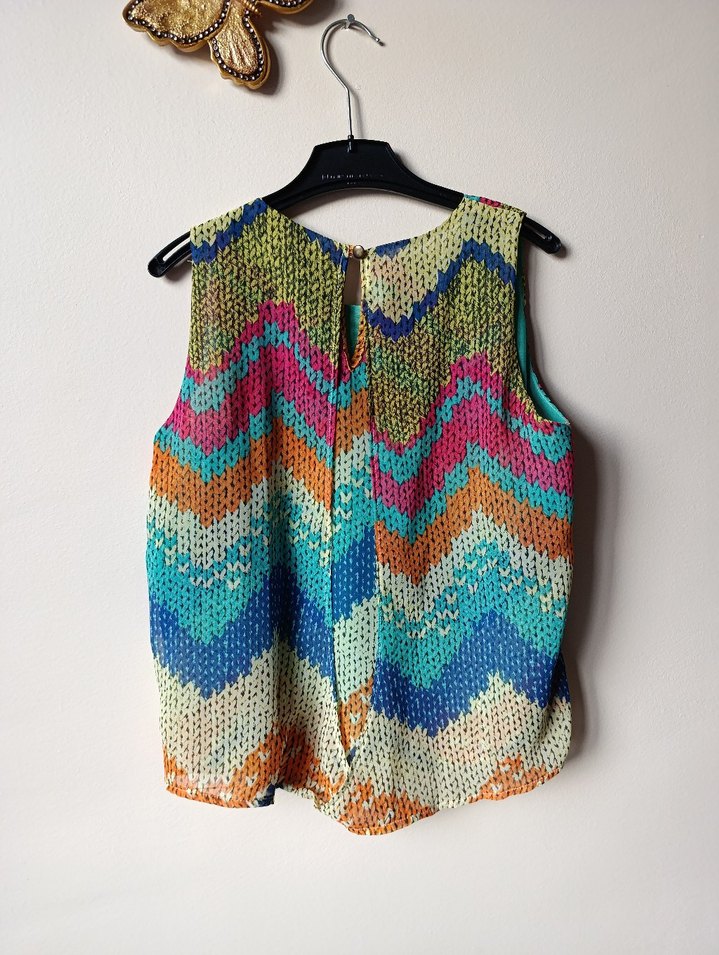 Sistina Çok Renkli  Bohem Bluz - Görsel 3