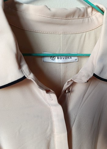 Bej Siyah Midi İnce Kuşaklı Günlük Elbise - Görsel 3