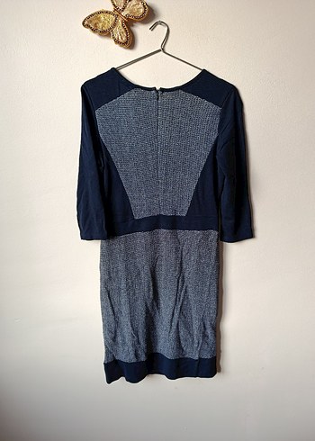 Esprit gri siyah elbise - Görsel 2