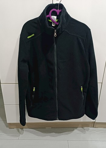 Erkek Siyah Fermuarlı Yüksek Yakalı Sweatshirt