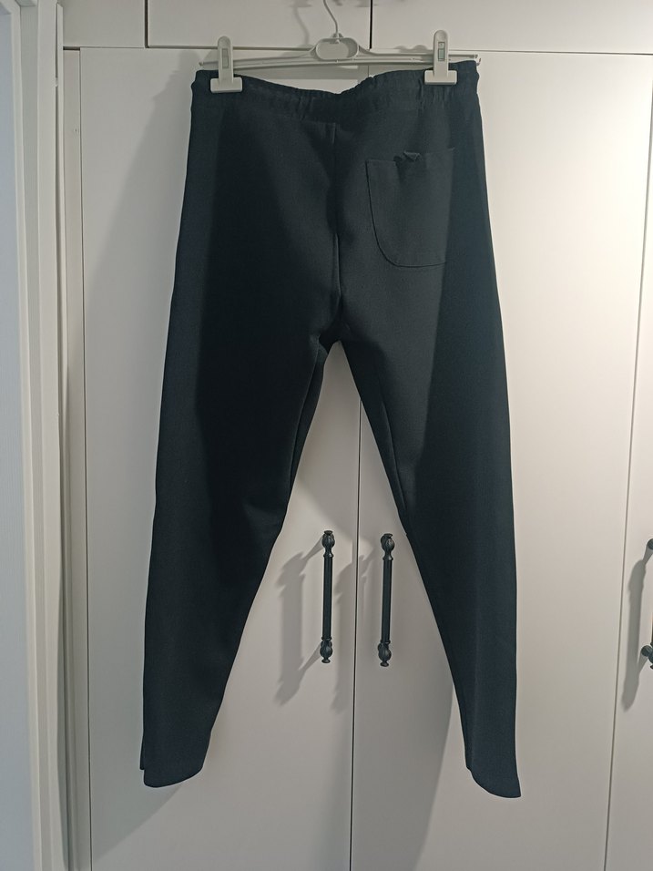 Fermuarlı Siyah Erkek Sweatpant - Görsel 2