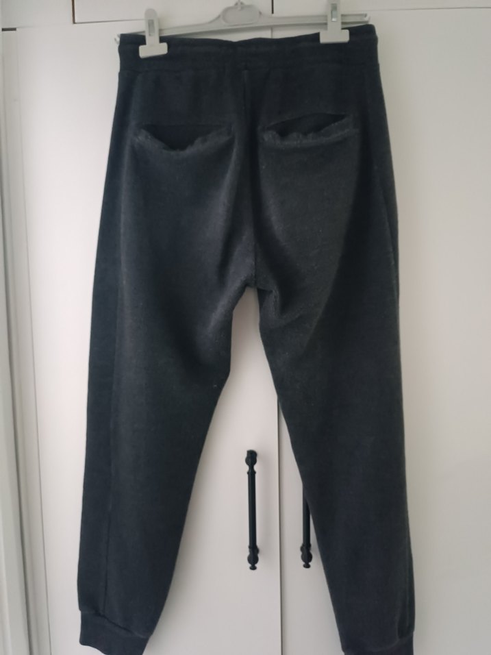 Gri Beli Bağcıklı erkek Eşofman Altı - Görsel 3