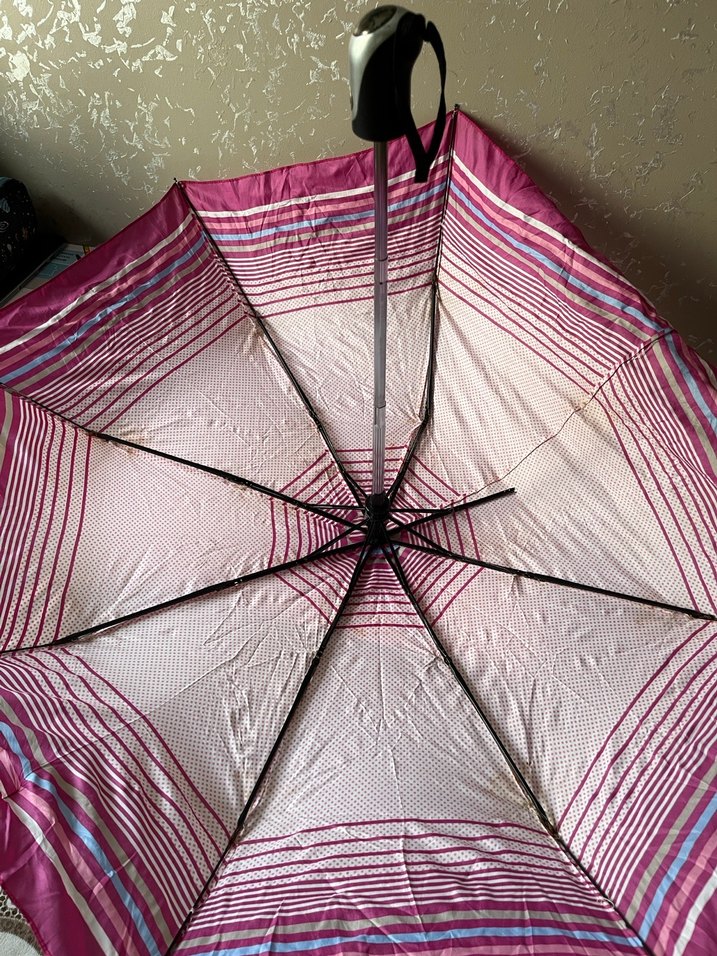 Piliseli Pembe Kadın Şemsiye - Görsel 4