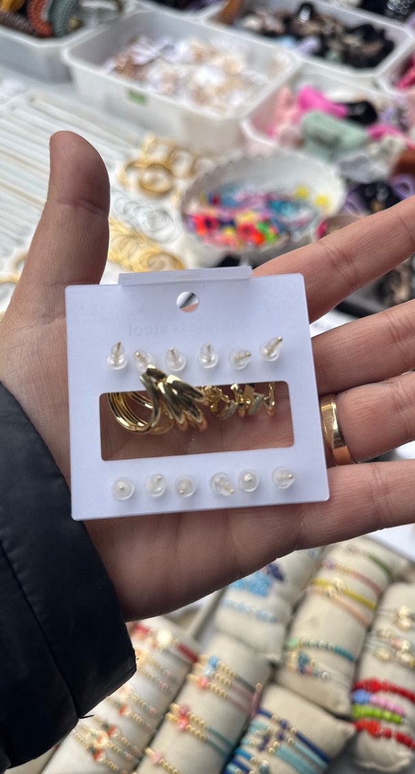 Çelik Küpe Seti - Görsel 2