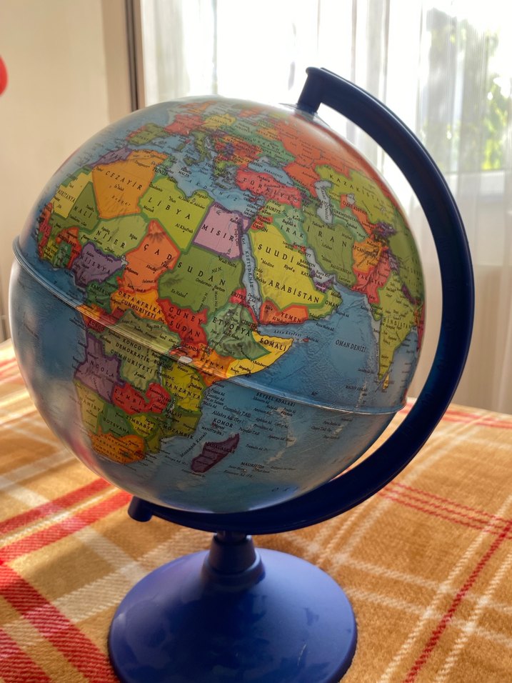 Mavi Eğitim Küresi Oyuncak - Görsel 2