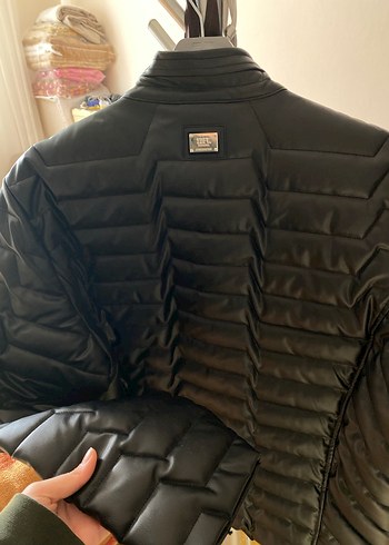 Siyah Deri Fermuarlı Erkek Biker Ceket - Görsel 4