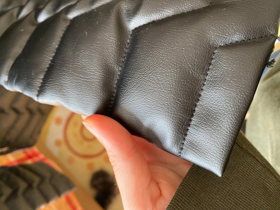 Siyah Deri Fermuarlı Erkek Biker Ceket - Görsel 2