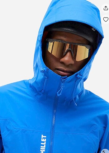 Erkek Mavi Kayak Montu Kapüşonlu - Görsel 3