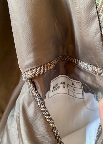 Kahverengi Vintage Erkek Kruvaze Ceket - Görsel 6