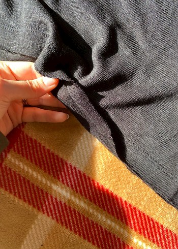 Gri Düğmeli erkek Kazağı - Görsel 3