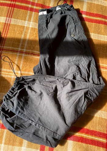 Siyah Rahat Kesim Erkek Kargo Pantolon - Görsel 2