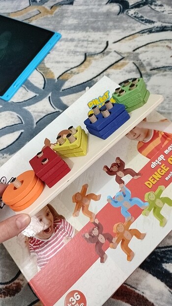 Diğer Ahşap tak çıkar oyunu(küçük boy) ve maymun denge oyunu