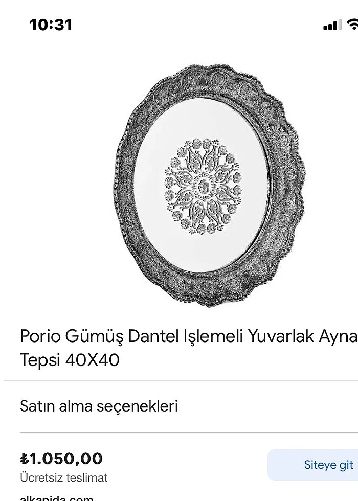 Aynalı tepsi - Görsel 5