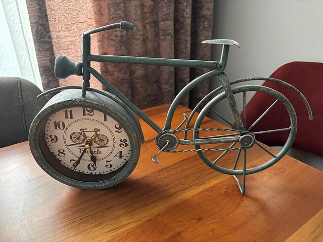 Vintage bisiklet masa saati