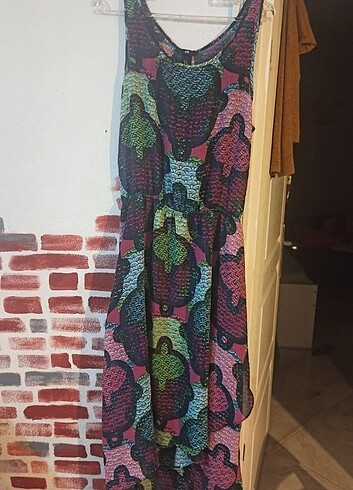 H&M sirt dekolte sifon elbise