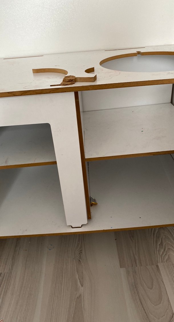 Beyaz Çocuk mutfak 
Dolabı Unicorn Motifli - Görsel 4