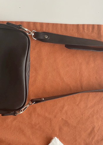 Kahverengi Deri Kadın Çapraz Çanta - Görsel 3