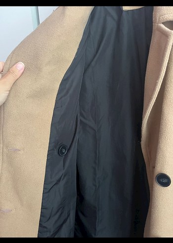 Kuşaklı Bej Kadın Kaban - Görsel 6