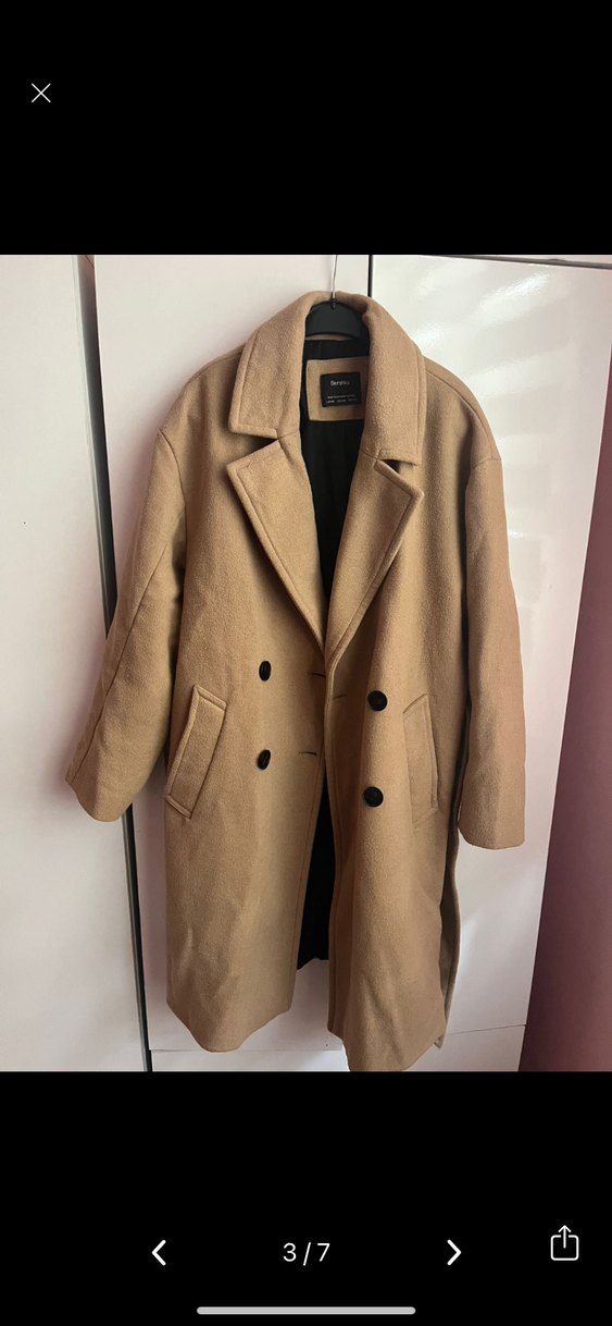 Kuşaklı Bej Kadın Kaban - Görsel 3