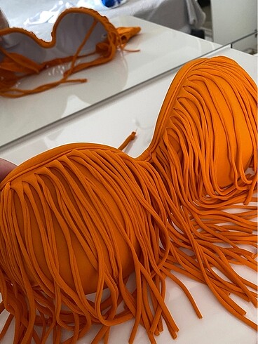 36 Beden turuncu Renk Turuncu Bikini Takım