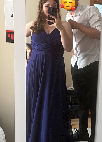 BÜYÜK BEDEN KORSE DETAYLI ABİYE - Görsel 5