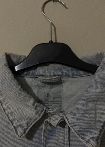 Gri Düğmeli Kadın Denim Ceket - Görsel 2