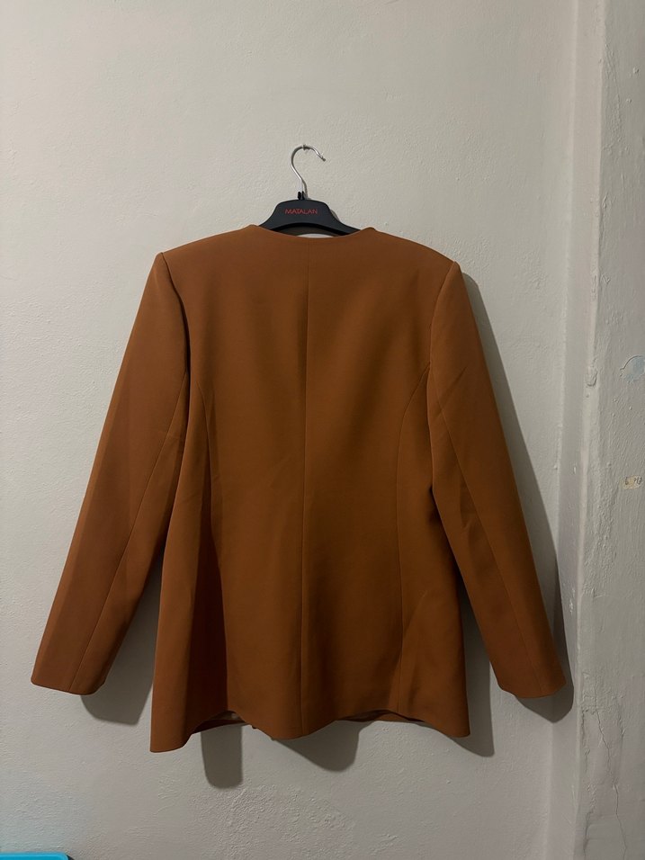 Kadın Düğmeli Blazer Ceket - Görsel 3