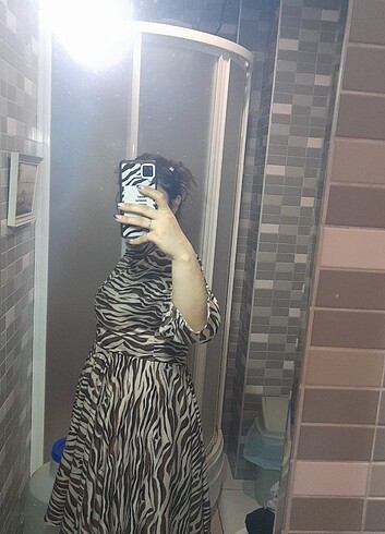 Abiye LEOPAR DESENLİ ELBISE 