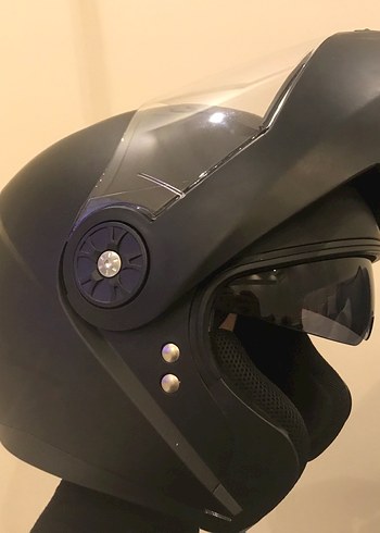 Güneş vizörlü çene açılır Motosiklet Kaskı - Görsel 4