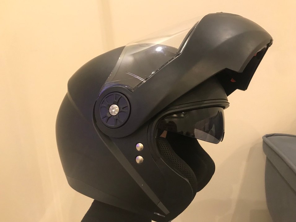 Güneş vizörlü çene açılır Motosiklet Kaskı - Görsel 4