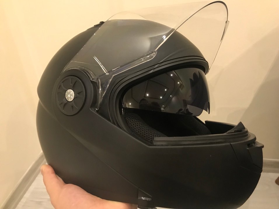 Güneş vizörlü çene açılır Motosiklet Kaskı - Görsel 3