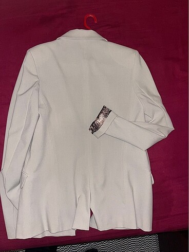 Stradivarius Stradivarius krem kalın blazer