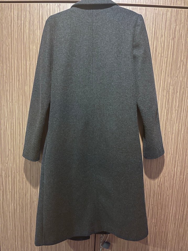 Zara Antrasit Uzun Kaban - Görsel 2