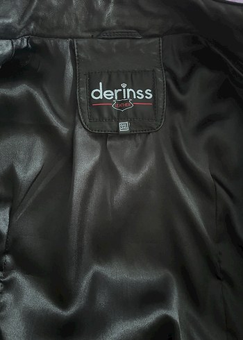 Kadın Siyah Deri Biker Ceket - Görsel 5